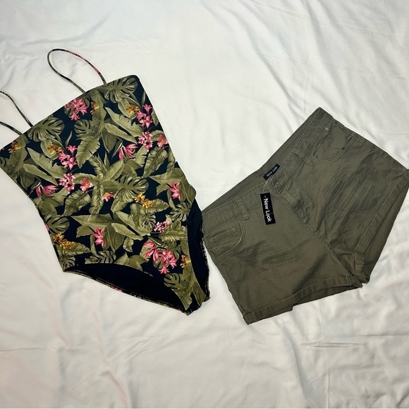 Forever 21 one piece swimsuit and pants Size L - Picture 1 of 7